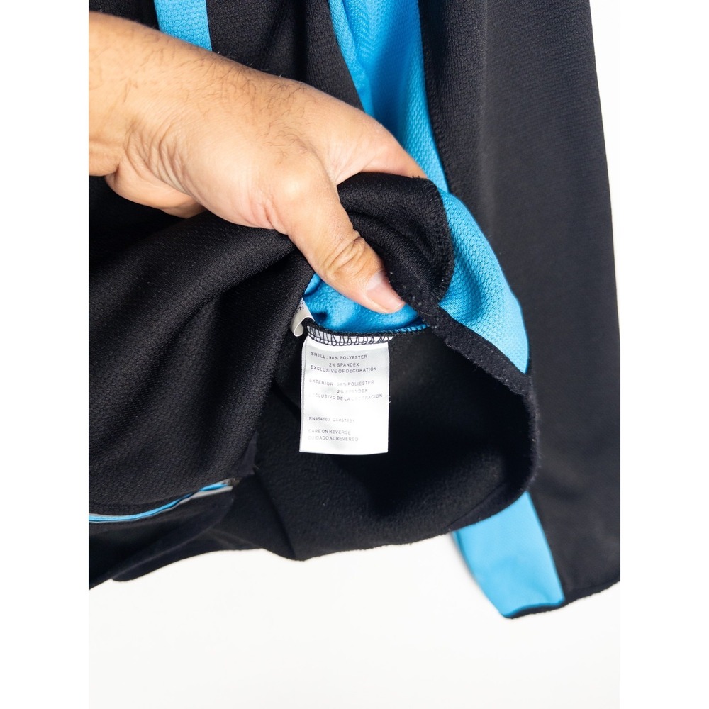 VTG NFL Carolina Panthers Jacket Mens Full Zip M‎ Black Blue Logo Outdoor - Picture 4 of 7